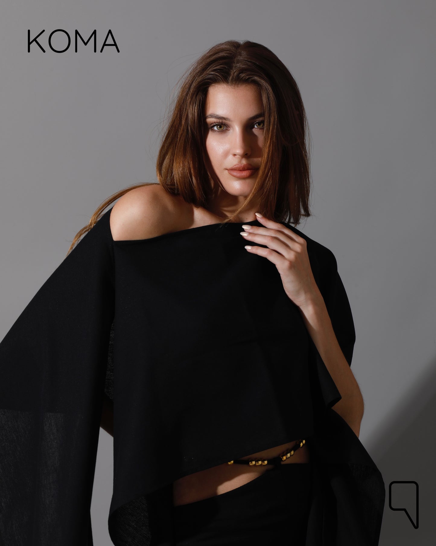 Piera Butterfly Co-Ord - Black