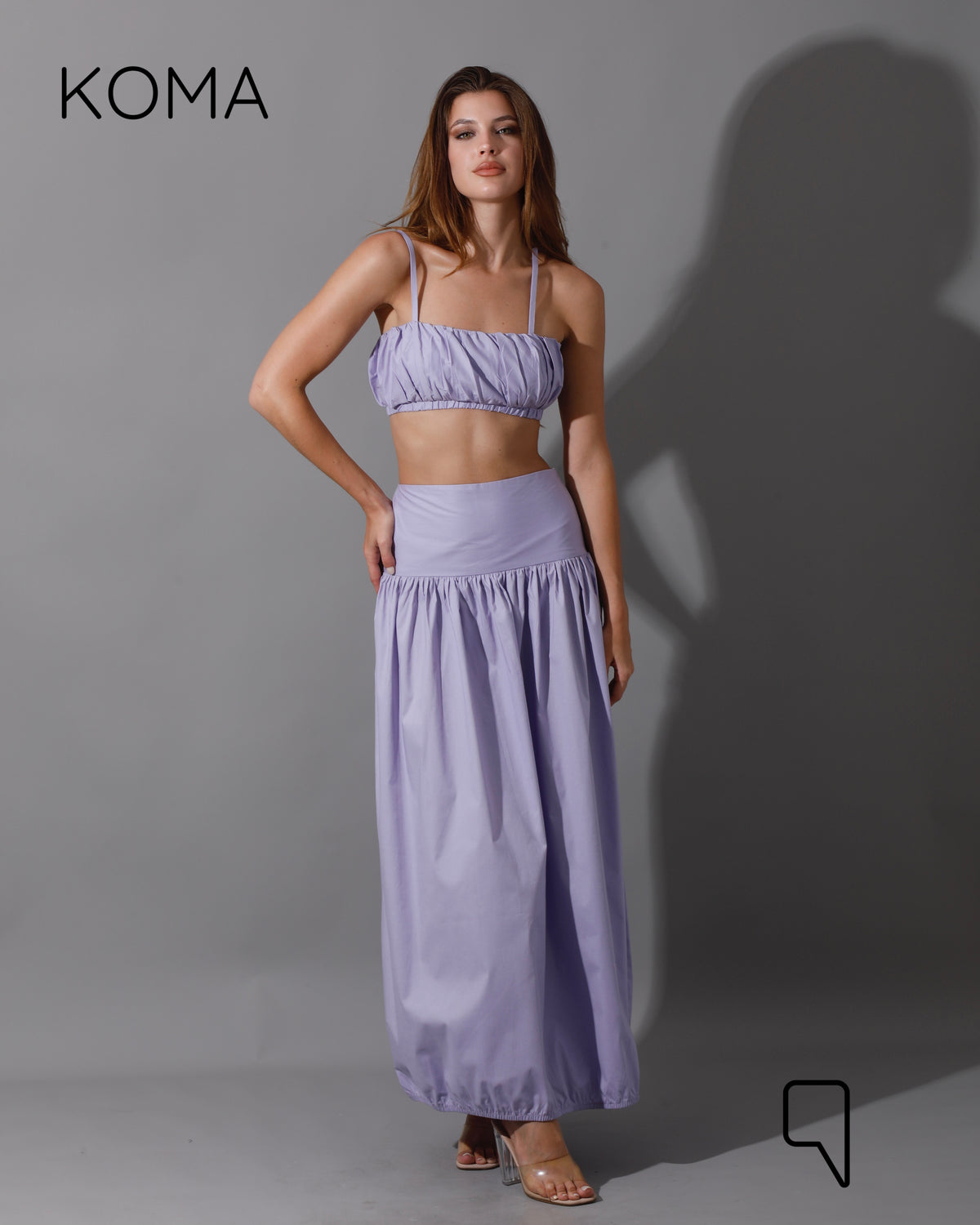 Gabi Top & Skirt Co-Ord - Lavender