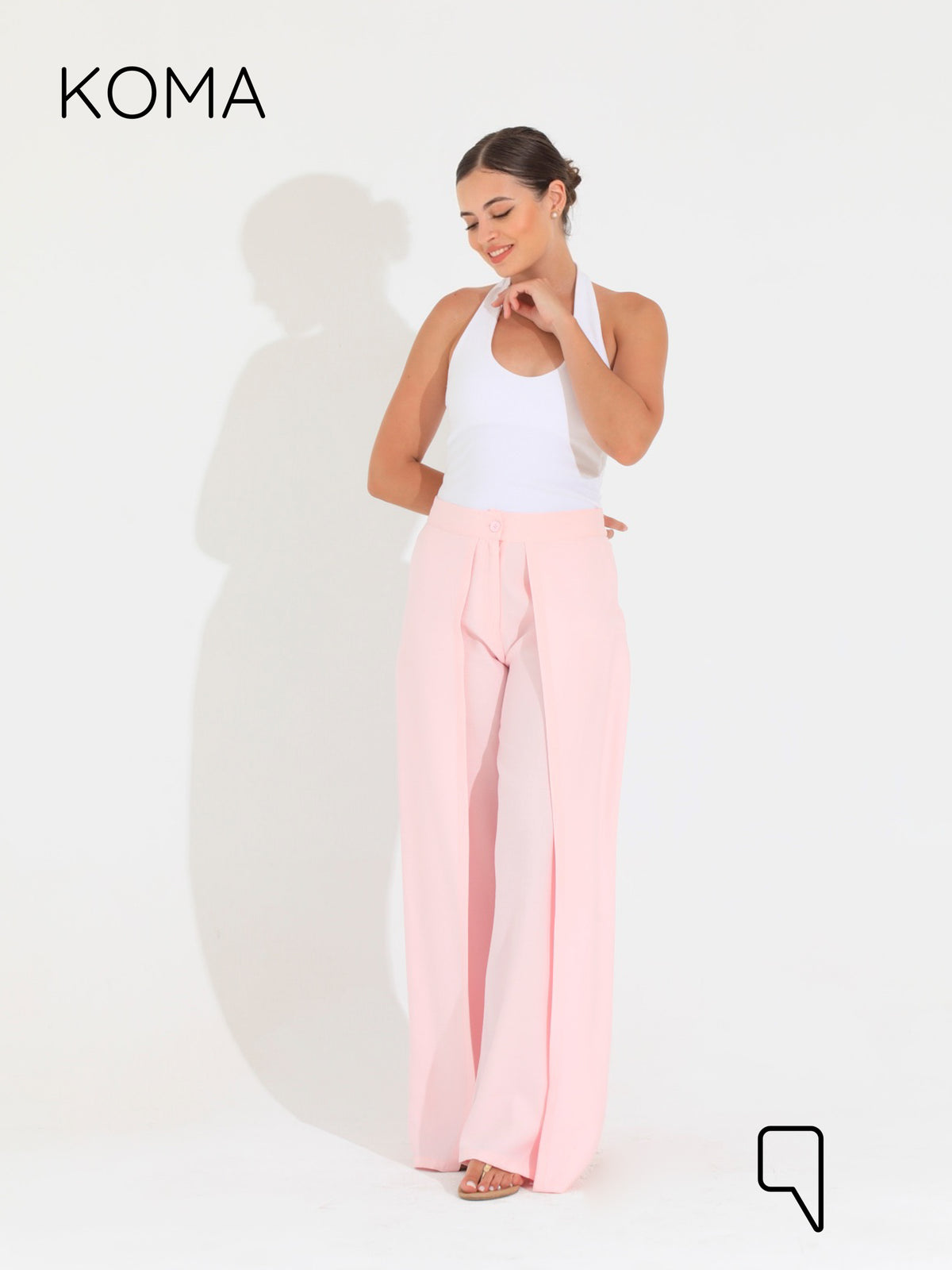 Kendra Double Layer Trousers - Pink