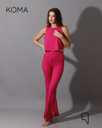 Greta Flare Pants - Fuchsia