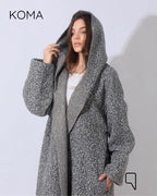 Arlette Hoodie Coat - Gray