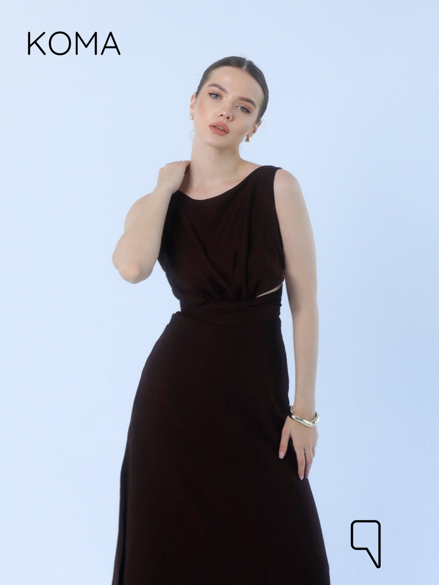 Lucinda Cress Cross Dress - Brown