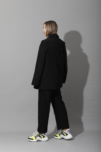 Tailored Oversized Suits - Black Velvet