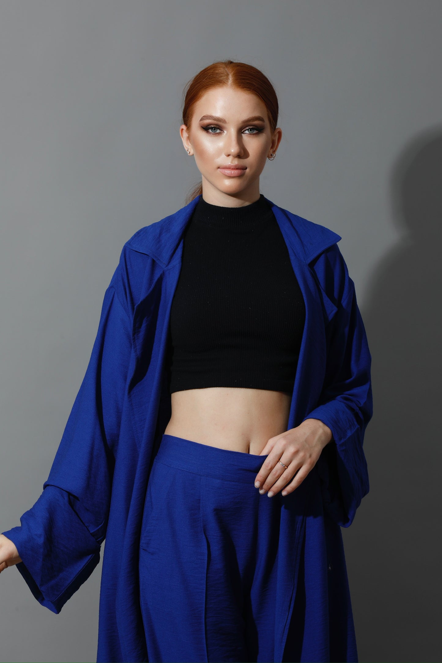 Long Cardigan - Electric Blue