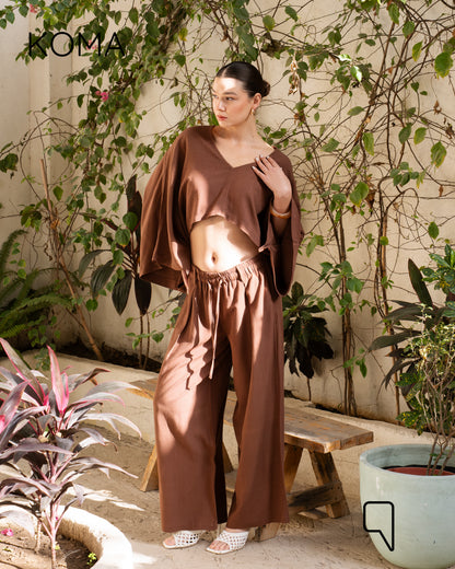 Anabella Blend Trousers - Brown
