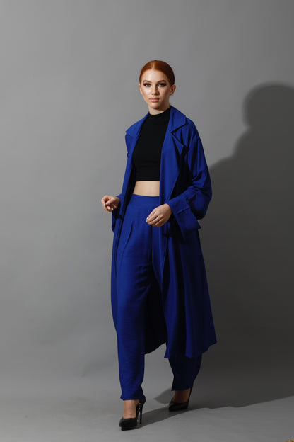 Long Cardigan - Electric Blue