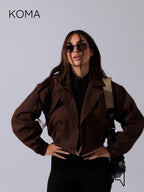 Salima Puffy Jacket - Brown