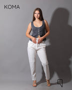 Accessorized Vest - Gray