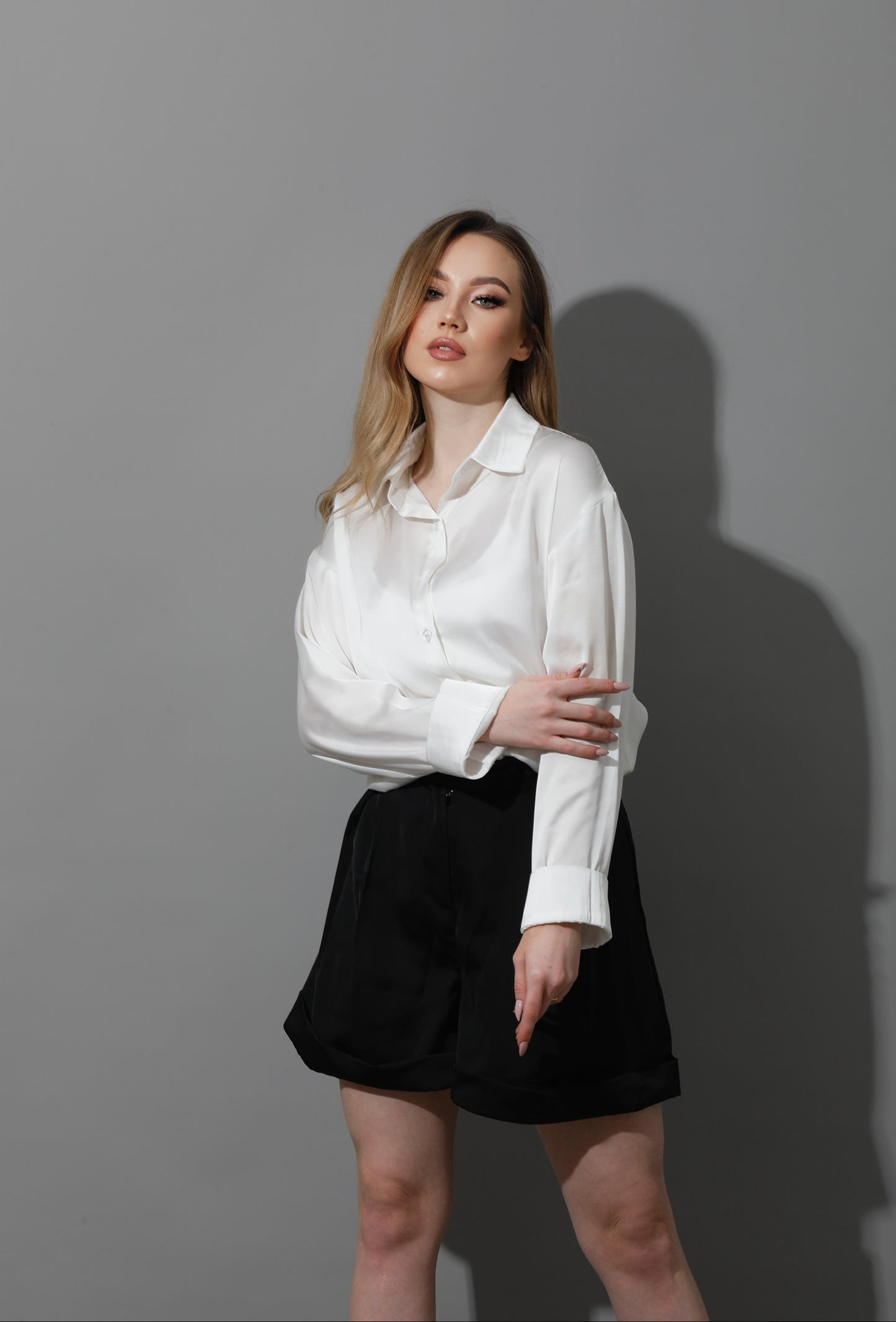 Satin Blouse - White