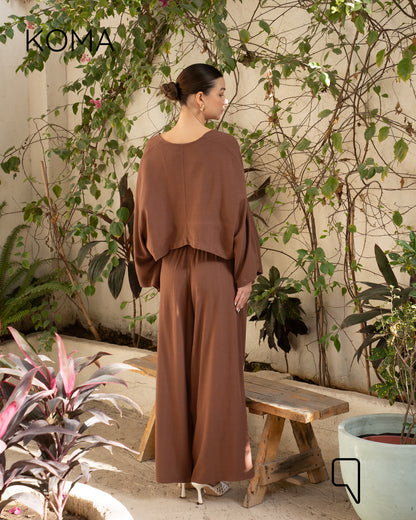 Anabella Blend Trousers - Brown