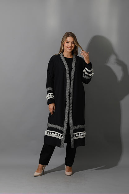 Short Kaftan - Black