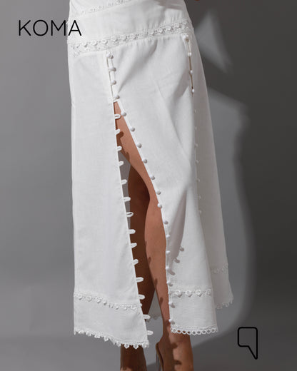 Lucinda CutOut Dress - White