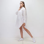 Oversized Shirt Dress - White