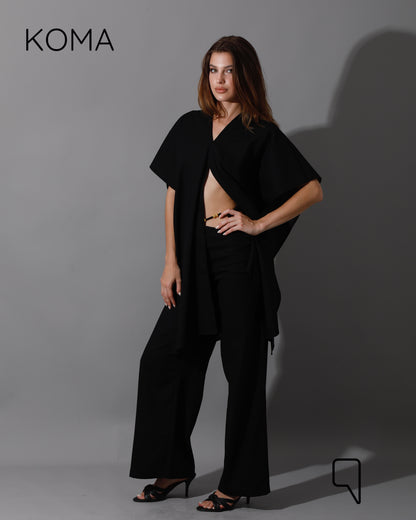 Piera Butterfly Co-Ord - Black