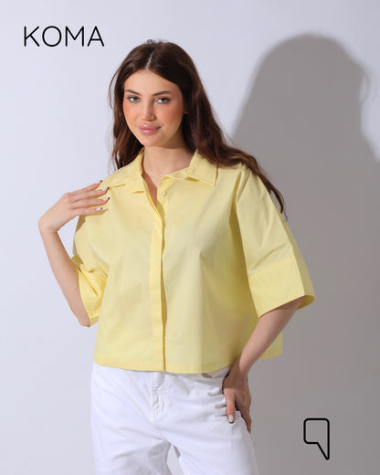 Ashton Poplin Shirt - Beige