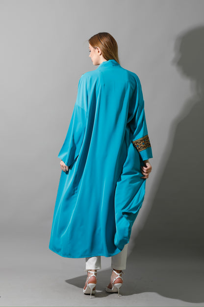 Long CBH Kaftan - Turquoise