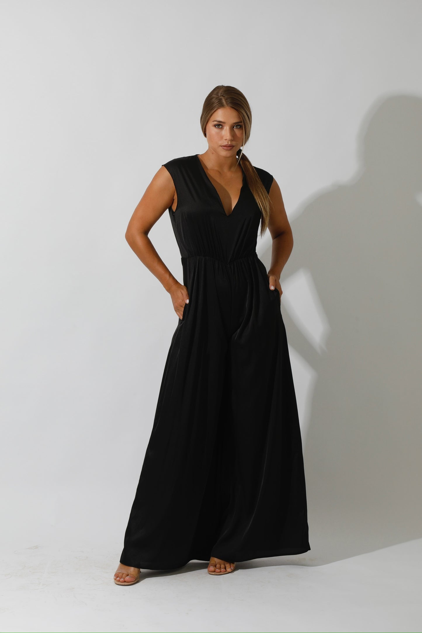 Flared Jumpsuit - Black