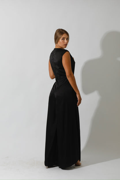 Flared Jumpsuit - Black
