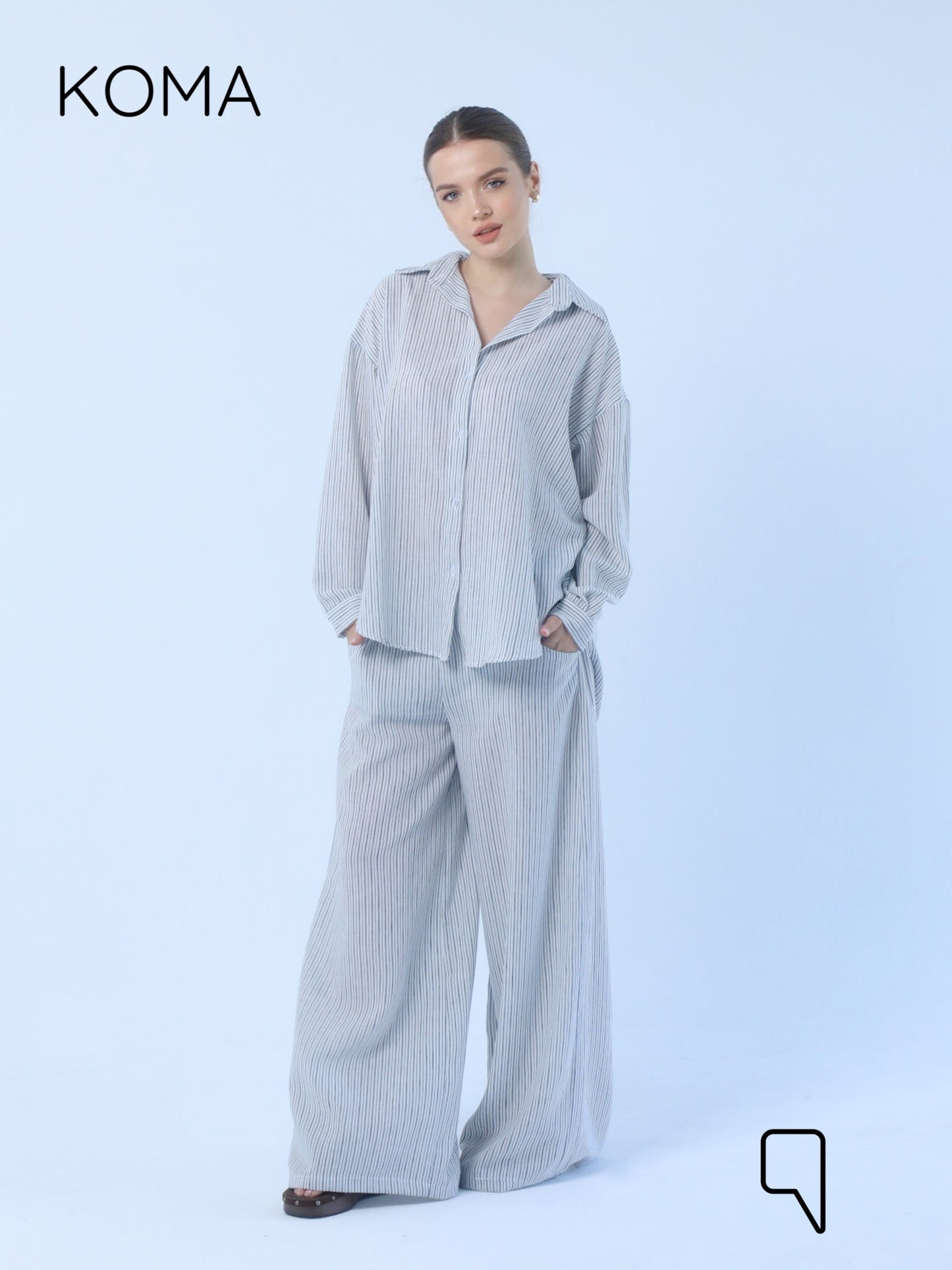 Matilda Long Sleeves Shirt - Striped Black