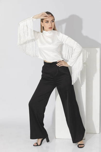 Fringed Blouse - White