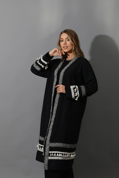Short Kaftan - Black
