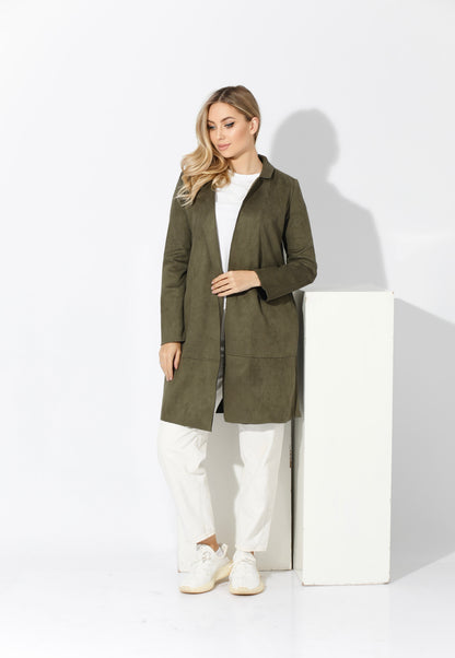 Open Front Cardigan - Olive