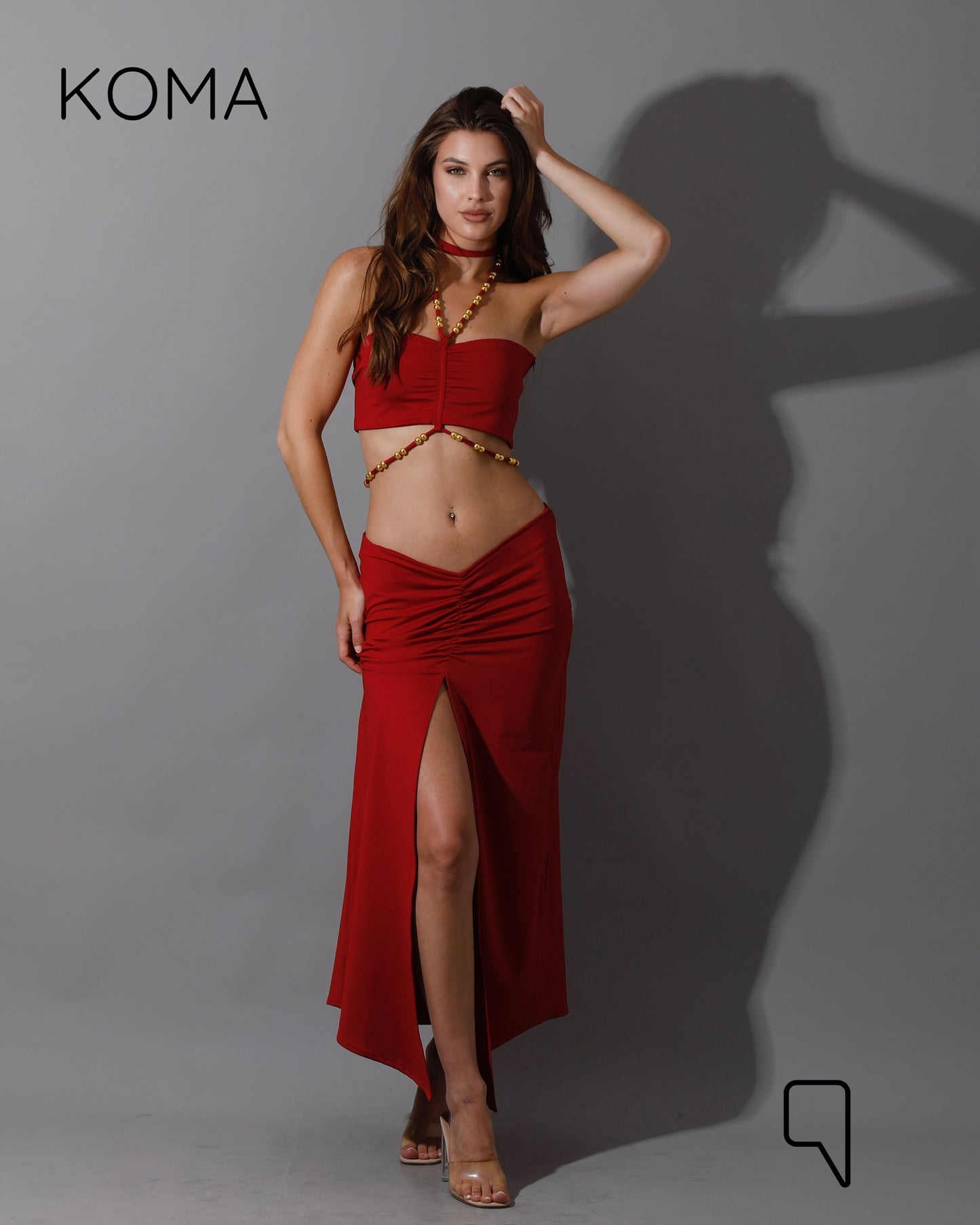 Layton Tied Up Co-Ord - Maroon