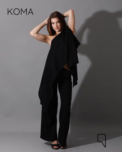 Piera Butterfly Co-Ord - Black