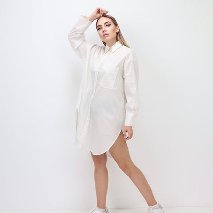 Oversized Shirt Dress - OffWhite