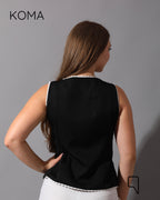 Accessorized Vest - Black