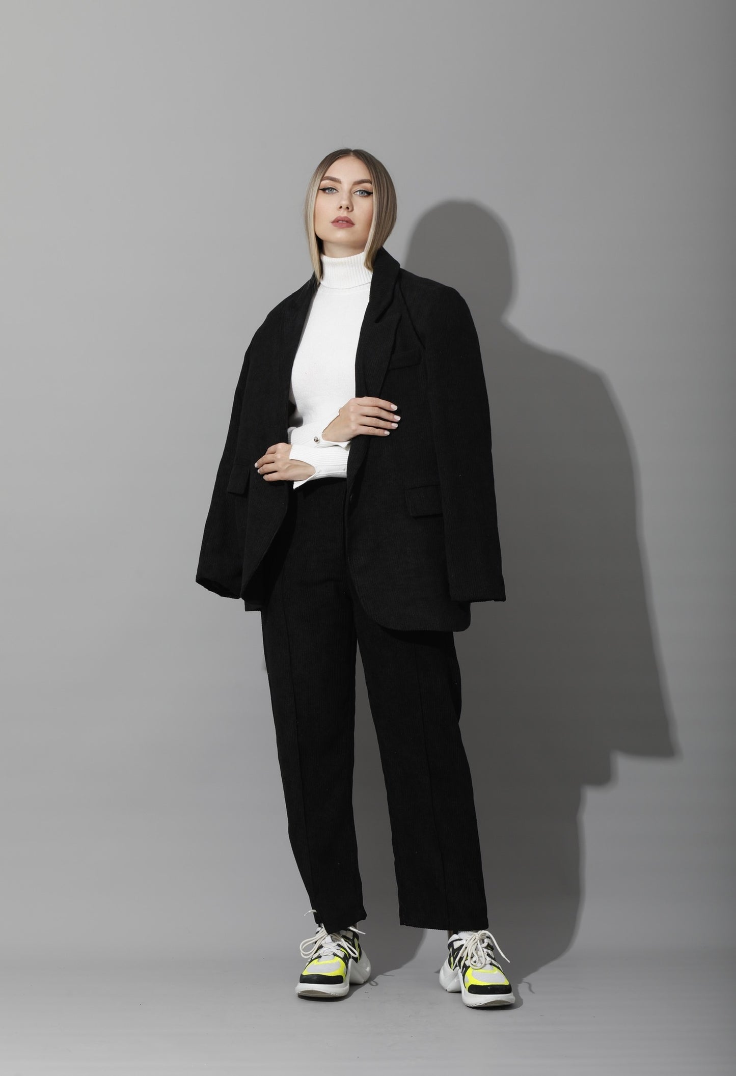 Tailored Oversized Suits - Black Velvet