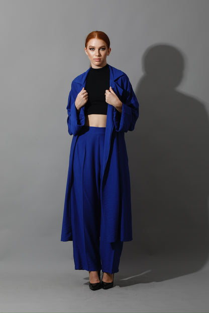 Long Cardigan - Electric Blue