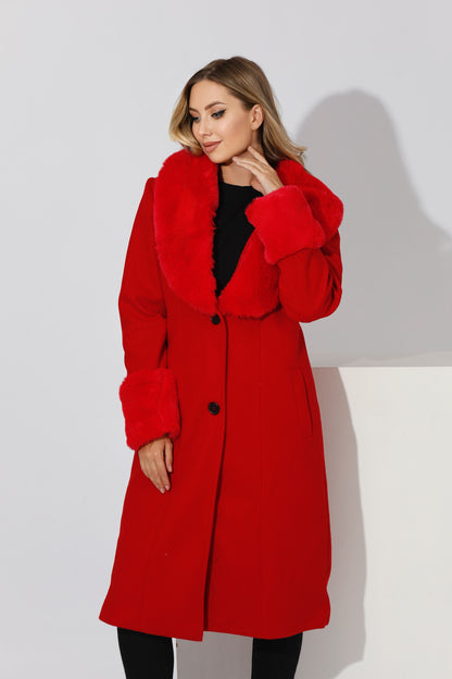 Furs Coat - Red