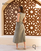 ivanna Midi Blend Dress - Matcha