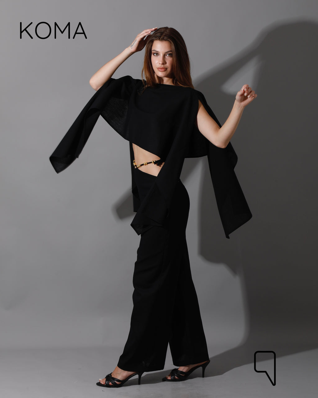 Piera Butterfly Co-Ord - Black