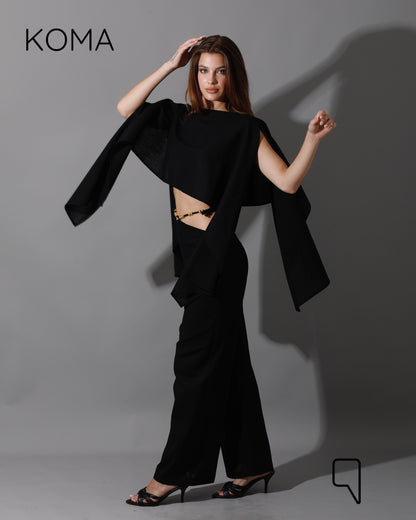 Piera Butterfly Co-Ord - Black