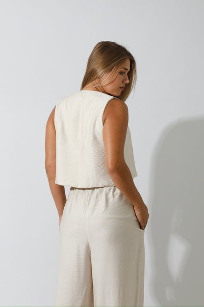 Vest Set - Beige