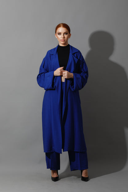 Long Cardigan - Electric Blue