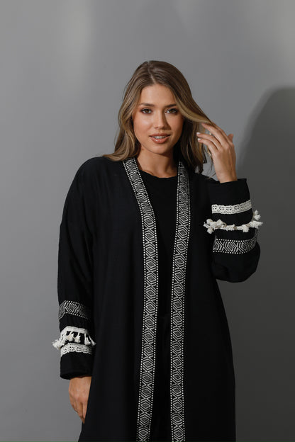 Short Kaftan - Black
