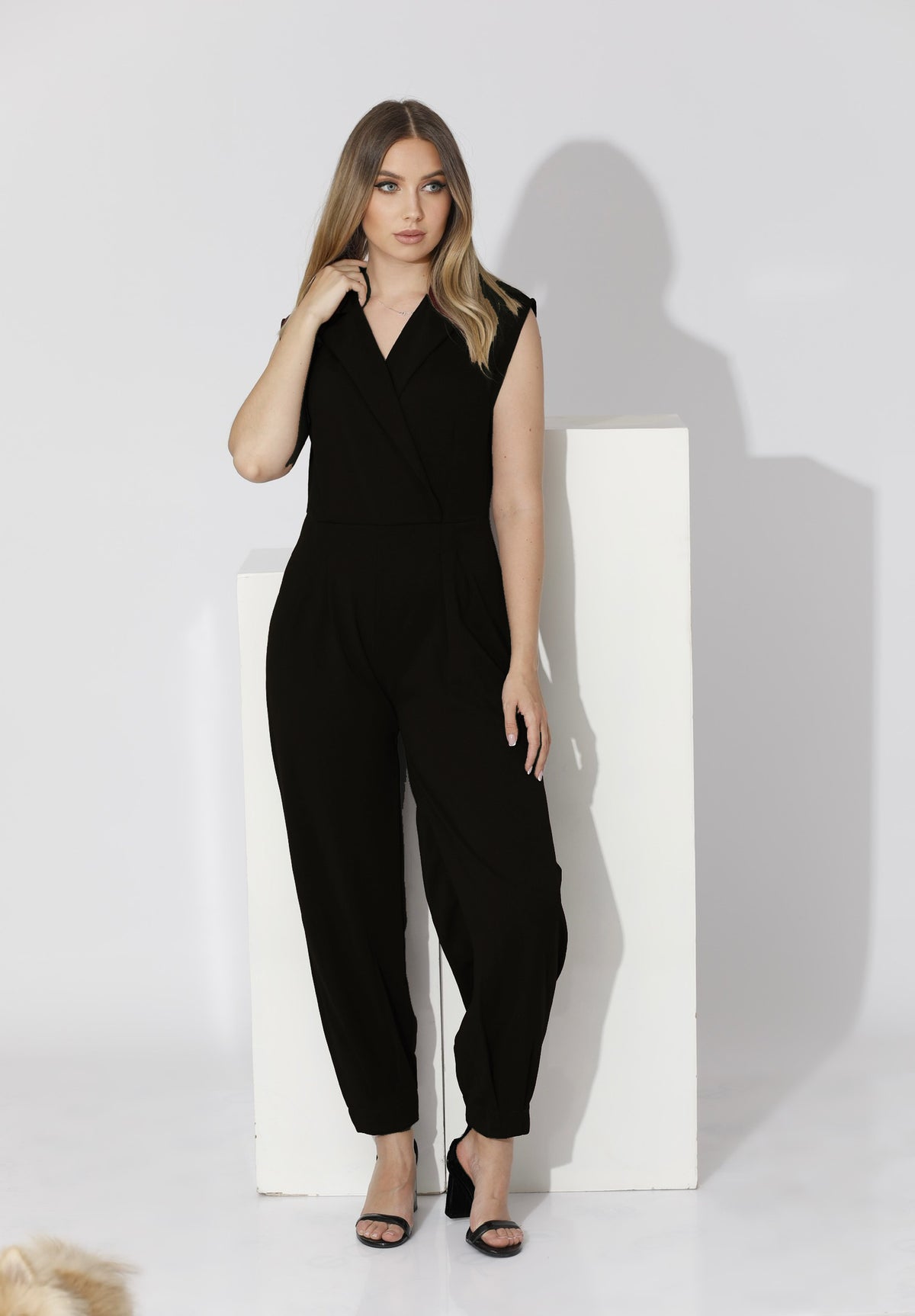 Wrapped Jumpsuit Sleeveless - Black