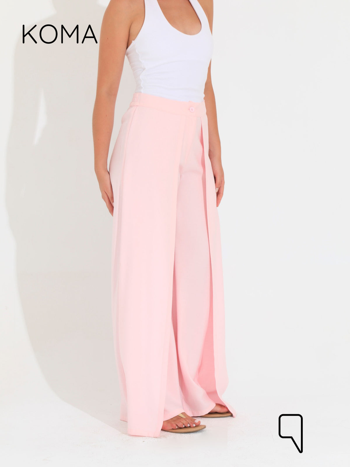 Kendra Double Layer Trousers - Pink