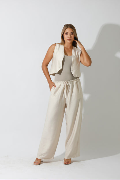 Vest Set - Beige