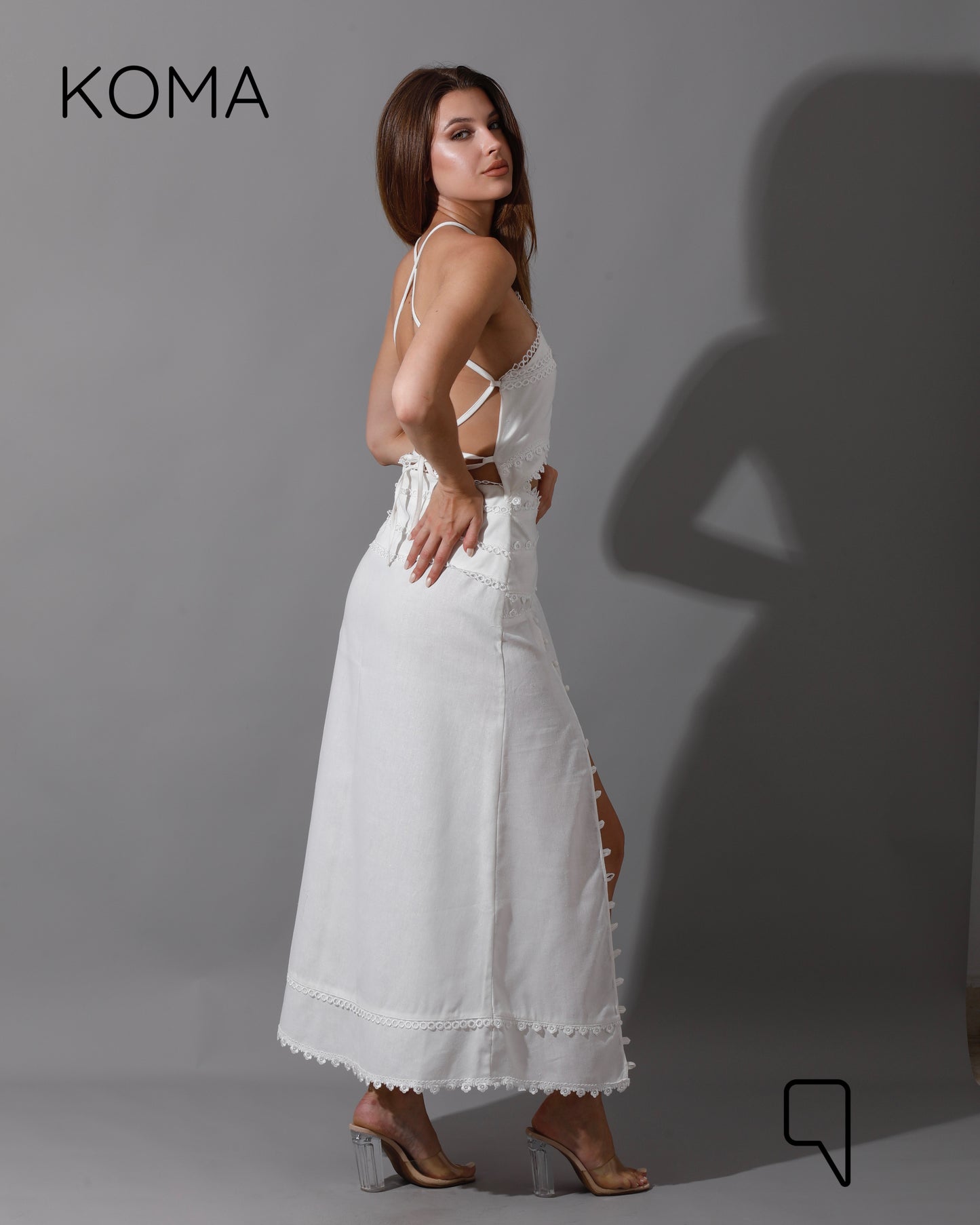 Lucinda CutOut Dress - White