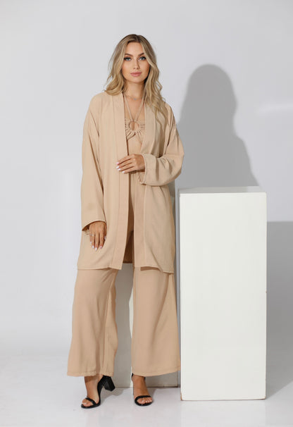 Co-ord Kimono - Beige