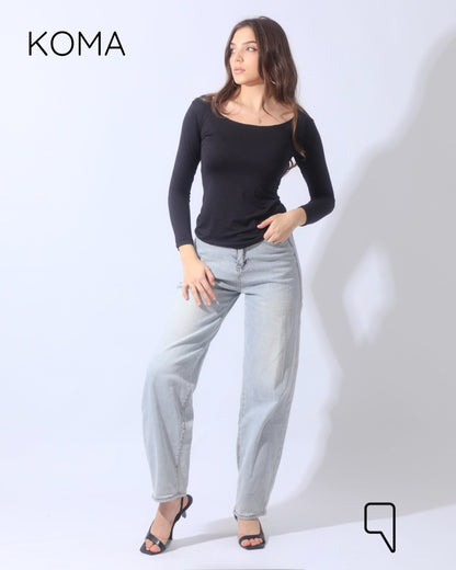 Margaret Basic Top - Black