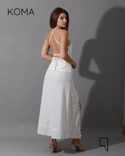 Lucinda CutOut Dress - White