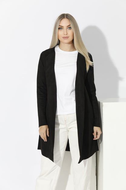 Open Front Cardigan - Black