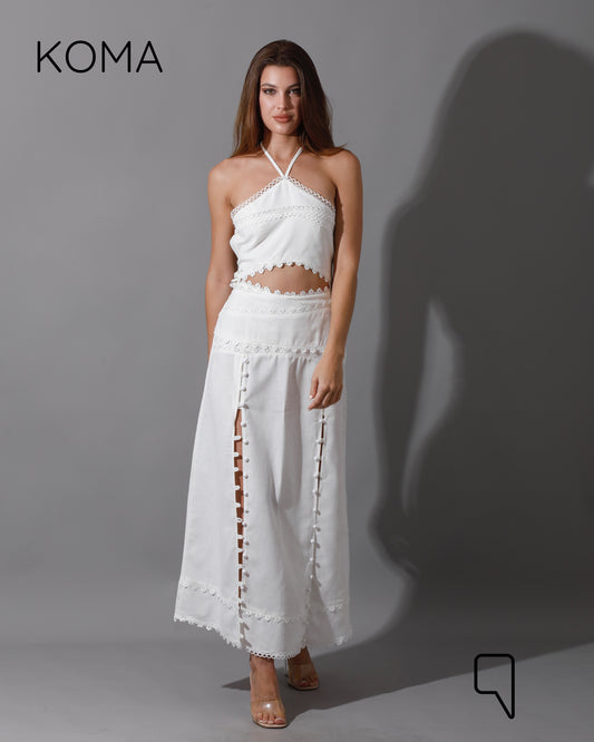 Lucinda CutOut Dress - White
