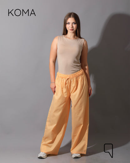 Plaid Straight Leg trousers - Plaid Yellow