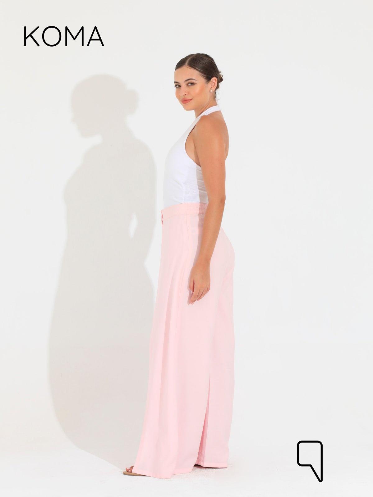 Kendra Double Layer Trousers - Pink